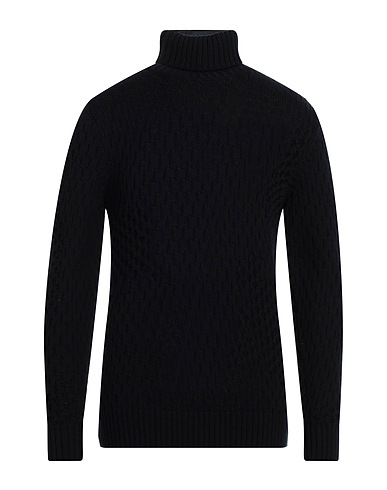 PAOLO PECORA KNITWEAR Navy blue 100% Virgin Wool