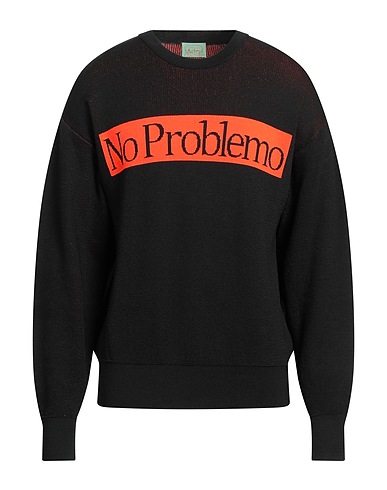 ARIES Sweater Black 100% Recycled polyester