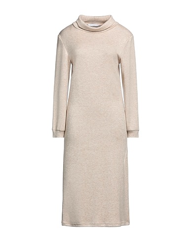 ATOS LOMBARDINI Midi-Kleid Beige 41% Viskose, 31% Polyester, 18% Polyamid, 10% Andere Fasern