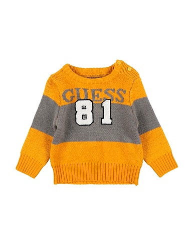 GUESS Jumper Mustard 85% Acrylic, 15% Nylon