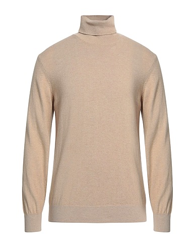 BERNA Polo neck Beige 40% Wool, 30% Viscose, 20% Polyamide, 10% Cashmere
