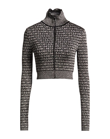 MISSONI Sweater with zip 57% Wool, 19% Polyamide, 14% Cupro, 8% Polyester, 2% Elastane