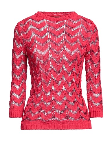 GUESS Pullover Rot 41% Baumwolle, 41% Acryl, 13% Viskose, 5% Metallisiertes Polyester