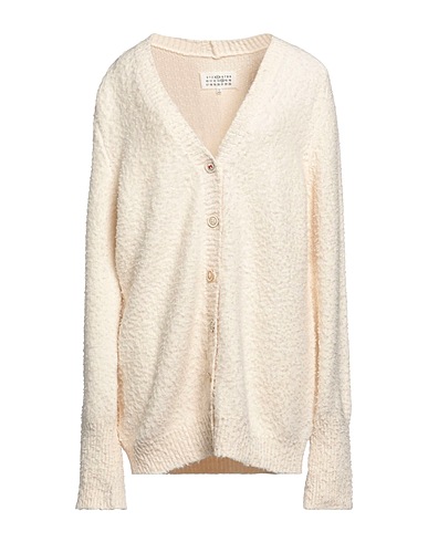 MAISON MARGIELA Cardigan Ivory 86% Cotton, 14% Polyamide