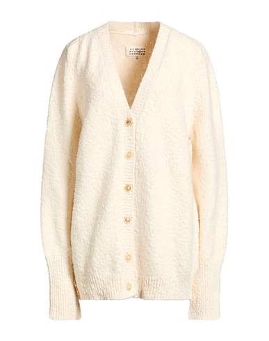 MAISON MARGIELA Cardigan BIANCO 86% Cotton, 14% Polyamide