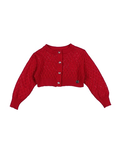 ALICE PI. Cardigan Red 47% Polyester, 25% Acrylic, 20% Polyamide, 8% Wool