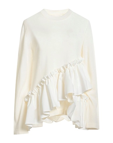 MEIMEIJ Jumper Ivory 100% Wool, Polyester, Viscose, Elastane