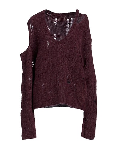 RAMAEL Jumper Burgundy 50% Mohair wool, 43% Polyamide, 5% Wool, 2% Elastane