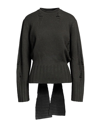 DION LEE Jumper Dark green 90% Wool, 10% Cashmere