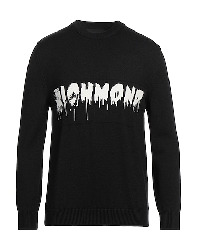 JOHN RICHMOND Jumper Black 50% Merino Wool, 50% Acrylic