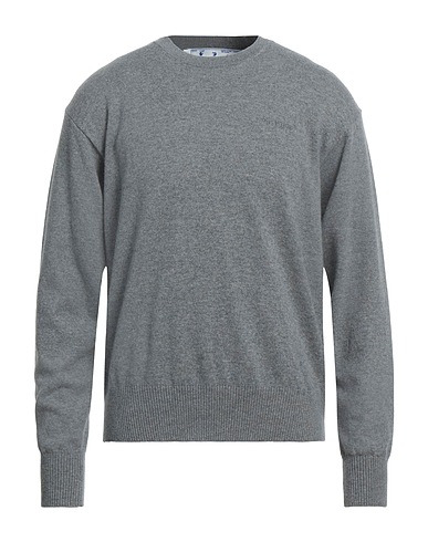 OFF-WHITE™ Cashmere jumper Grey 98% Cashmere, 1% Polyamide, 1% Elastane