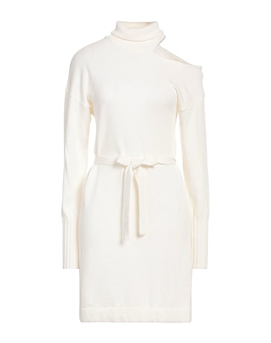 SUOLI Sheath dress Cream 40% Wool, 30% Viscose, 20% Polyamide, 10% Cashmere