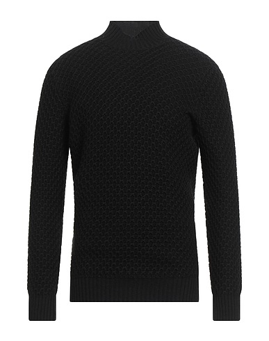 TAGLIATORE Polo neck Black 100% Virgin Wool