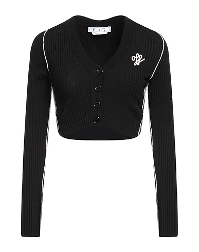 OFF-WHITE™ Cardigan Black 83% Wool, 13% Polyamide, 4% Elastane, Acetate