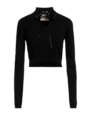 ANIYE BY Polo neck Black 70% Viscose, 30% Polyester, Polyurethane