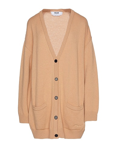 MSGM Cardigan Camel 70% Wool, 30% Cashmere