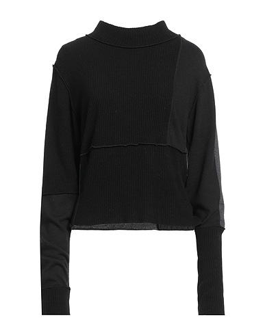 MM6 MAISON MARGIELA Turtleneck Black 85% Cotton, 15% Wool, Virgin Wool, Polyamide