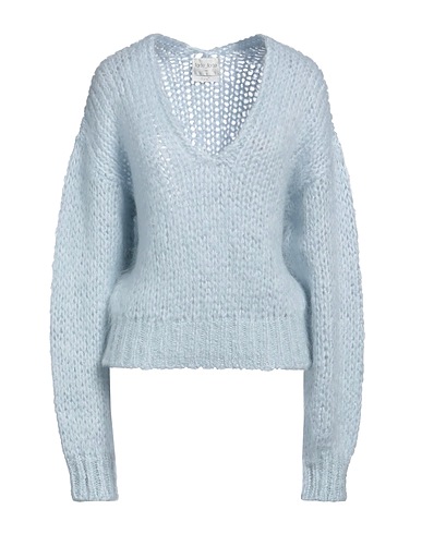 FORTE_FORTE Jumper Sky blue 50% Mohair wool, 50% Acrylic