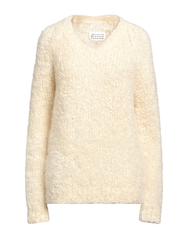 MAISON MARGIELA Jumper Ivory 75% Mohair wool, 25% Wool