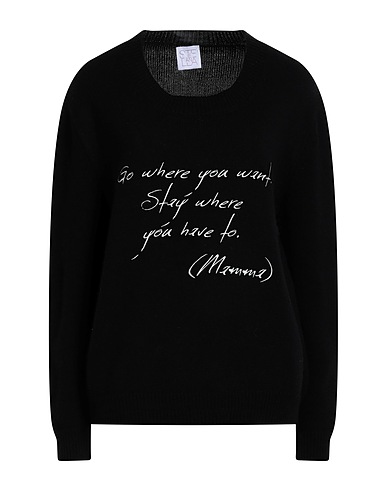 STELLA JEAN Jumper Black 90% Merino Wool, 10% Cashmere
