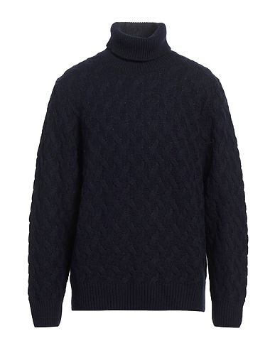 BROOKSFIELD Polo neck Midnight blue 35% Polyamide, 30% Viscose, 30% Wool, 5% Cashmere