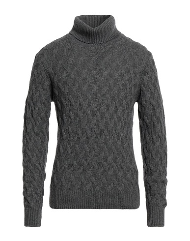 BROOKSFIELD Polo neck Grey 35% Polyamide, 30% Viscose, 30% Wool, 5% Cashmere