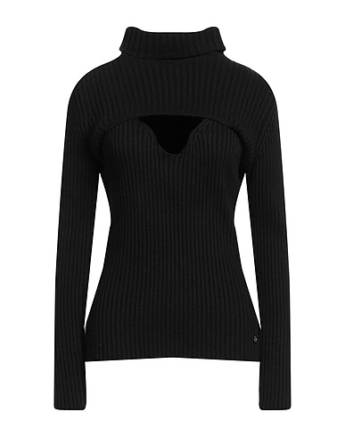 OTTOD'AME Twin set Black 45% Viscose, 25% Wool, 25% Polyamide, 5% Cashmere