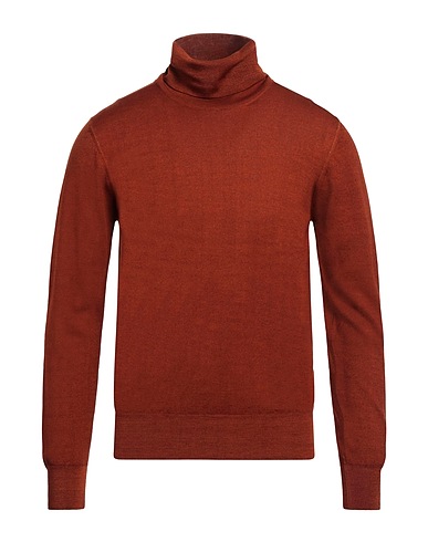ALTEA Polo neck Brown 100% Virgin Wool