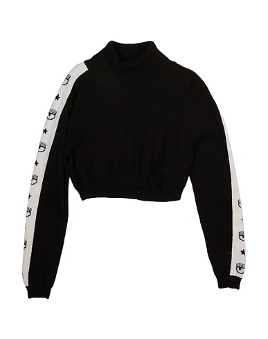 CHIARA FERRAGNI Turtleneck Black 40% Wool, 30% Viscose, 20% Polyamide, 10% Cashmere
