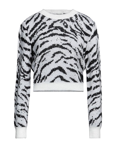 ALESSANDRA RICH Pullover Avorio 50% Lana mohair, 32% Lana, 18% Poliammide, Vetro