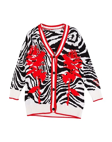 PHILOSOPHY di LORENZO SERAFINI Cardigan KIDS Rosso 47% Lana, 30% Viscosa, 15% Poliammide, 8% Cachemire