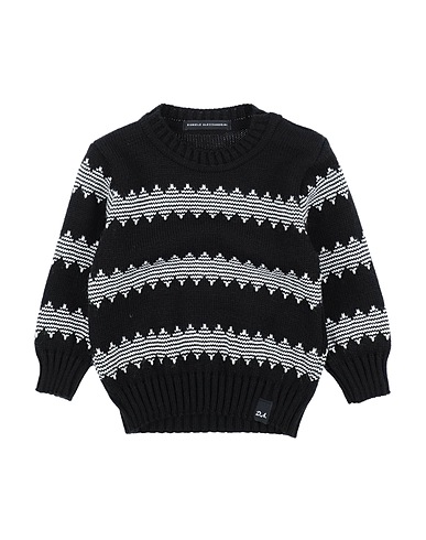DANIELE ALESSANDRINI Pullover Schwarz 70% Acryl, 30% Wolle