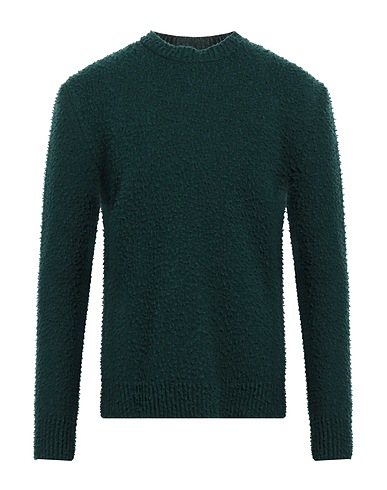 NINE IN THE MORNING Pullover Dunkelgrün 100% Schurwolle