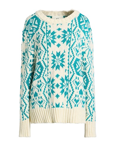 5 PROGRESS Sweater Turquoise 45% Wool, 30% Acrylic, 10% Metallized polyamide, 10% Viscose, 5% Alpaca wool