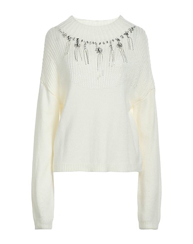NO SECRETS Jumper Ivory 100% Acrylic