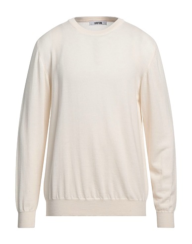 GRIFONI Jumper Ivory 100% Virgin Wool