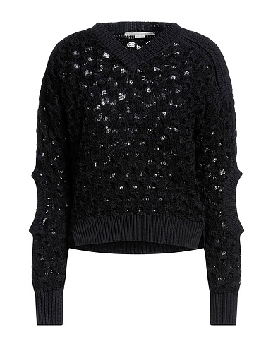 STELLA McCARTNEY Pullover Blu notte 89% Cotone, 11% Poliammide