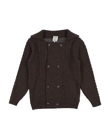 NUPKEET Cardigan Dark brown 80% Wool, 20% Polyamide