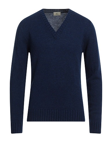 IRISH CRONE Sweater Navy Wool