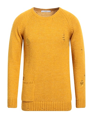 TAKESHY KUROSAWA Pullover Senape 40% Acrilico, 27% Viscosa, 23% Lana, 10% Lana di alpaca