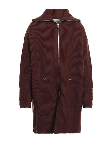 RECTO Cardigan Marrone 100% Lana