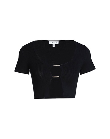EDITED Jumper Maggie Cardigan Black 56% Recycled polyester, 32% Cotton, 12% Elastane