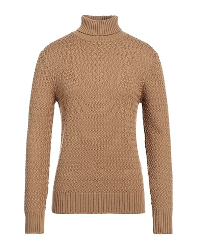 CIRCOLO 1901 Polo neck Sand 100% Virgin Wool
