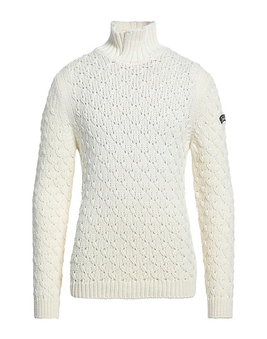 LES COPAINS Polo neck Ivory 61% Wool, 39% Polyamide