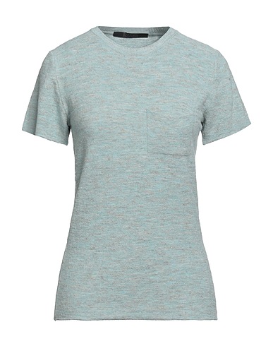 MESSAGERIE Pullover Himmelblau 55% Leinen, 35% Viskose, 10% Lycra®
