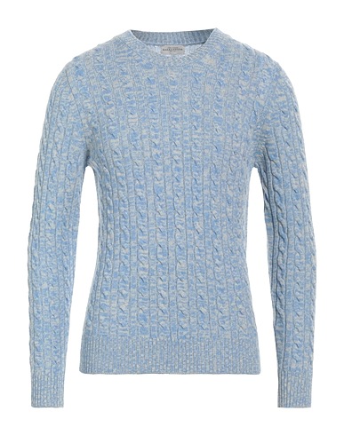 BALLANTYNE Jumper Light blue 90% Wool, 10% Cashmere