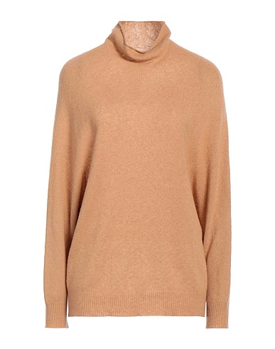 FABIANA FILIPPI Polo neck Camel 37% Cashmere, 37% Virgin Wool, 26% Silk