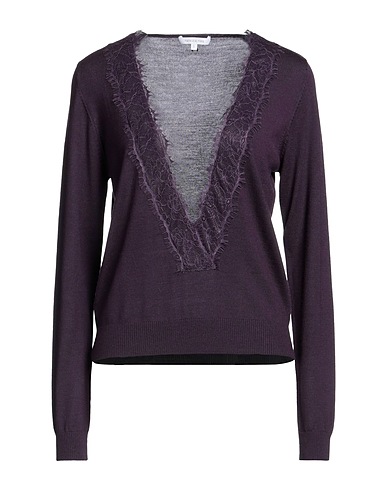 PATRIZIA PEPE Jumper Dark purple 100% Wool, Polyamide