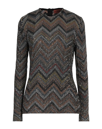 MISSONI Jumper Midnight blue 65% Synthetic fibers, 18% Wool, 12% Cotton, 5% Cupro