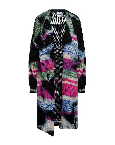 BRAND UNIQUE Cardigan Black 50% Wool, 40% Acrylic, 6% Cotton, 4% Polyamide